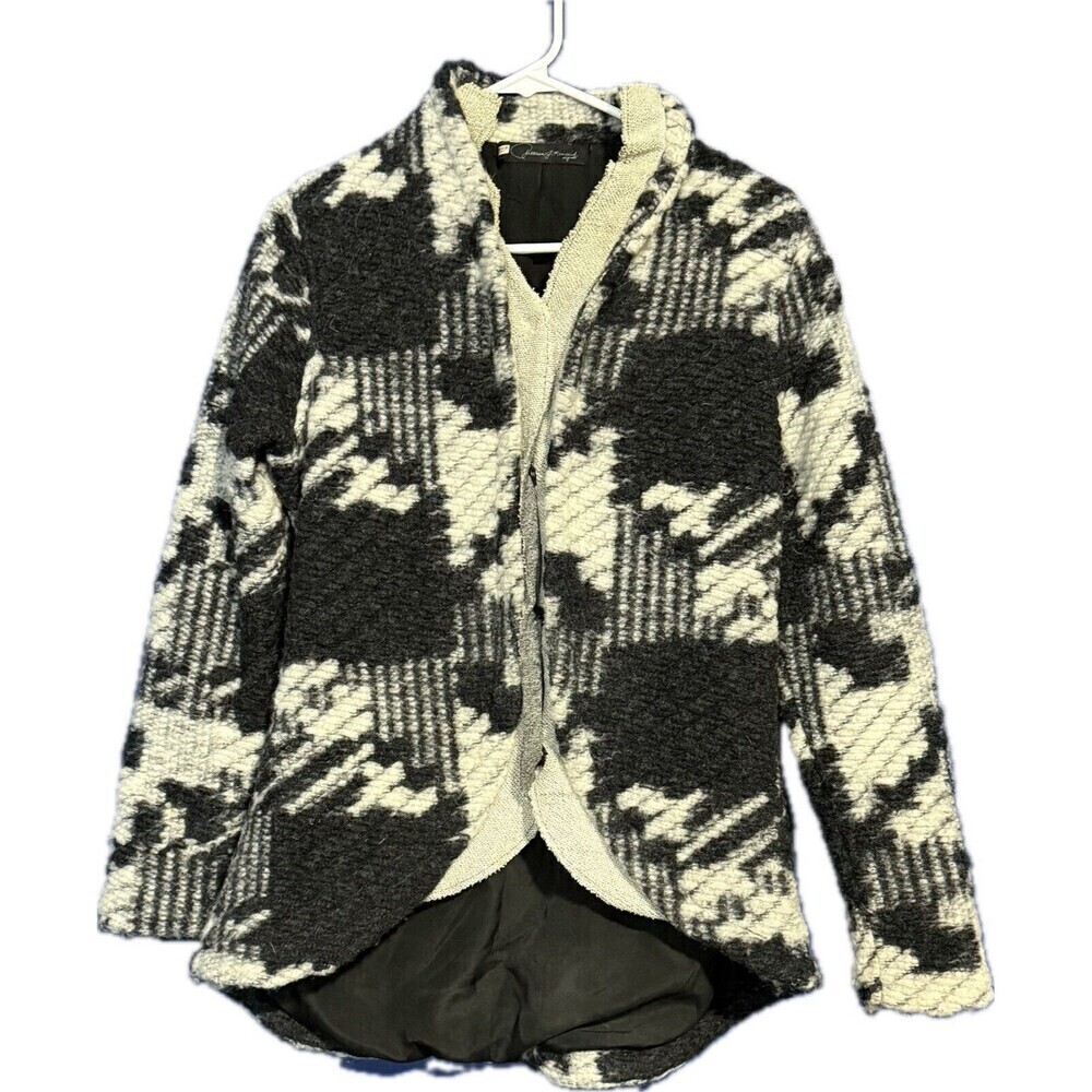 PJK Patterson J. Kincaid Lined Wool Jacket Trending Patchwork Look Sz S